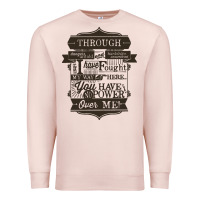 Pale Pink labyrinth words Premium Sweatshirt - linhVisuals