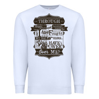 White labyrinth words Premium Sweatshirt - linhVisuals
