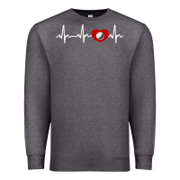 Charcoal Heather my heart beats for golf Premium Sweatshirt - linhVisuals