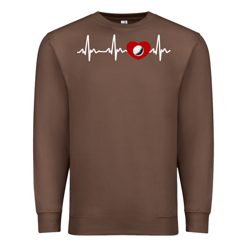 My Heart Beats For Golf Premium Sweatshirt by linhVisuals | Teevron