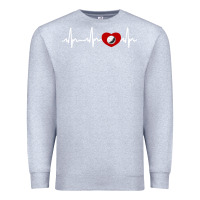Heather Grey my heart beats for golf Premium Sweatshirt - linhVisuals