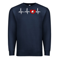 Navy my heart beats for golf Premium Sweatshirt - linhVisuals