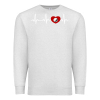 Oatmeal Heather my heart beats for golf Premium Sweatshirt - linhVisuals