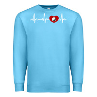 Ocean Blue my heart beats for golf Premium Sweatshirt - linhVisuals