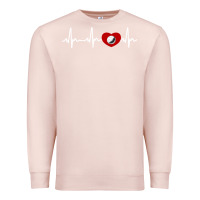 Pale Pink my heart beats for golf Premium Sweatshirt - linhVisuals