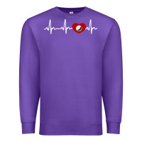 Purple my heart beats for golf Premium Sweatshirt - linhVisuals