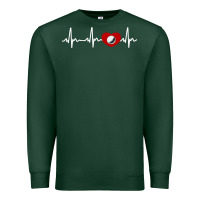 Sports Green my heart beats for golf Premium Sweatshirt - linhVisuals