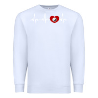 White my heart beats for golf Premium Sweatshirt - linhVisuals