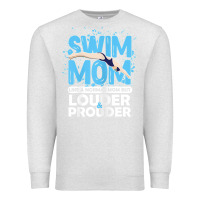 Oatmeal Heather womens swimmer swim mom louder prouder sports mother t shirt t shirt Premium Sweatshirt - linhVisuals