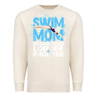 Sandshell womens swimmer swim mom louder prouder sports mother t shirt t shirt Premium Sweatshirt - linhVisuals