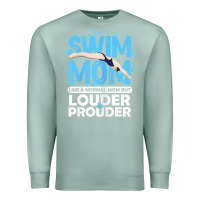 Seafoam womens swimmer swim mom louder prouder sports mother t shirt t shirt Premium Sweatshirt - linhVisuals