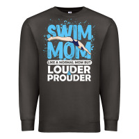 Smoke womens swimmer swim mom louder prouder sports mother t shirt t shirt Premium Sweatshirt - linhVisuals