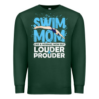 Sports Green womens swimmer swim mom louder prouder sports mother t shirt t shirt Premium Sweatshirt - linhVisuals