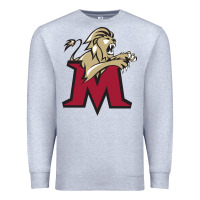 Heather Grey lions, molloy college Premium Sweatshirt - linhVisuals