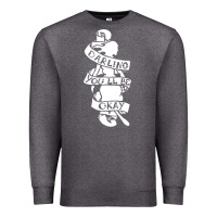 Charcoal Heather pierce the veil back Premium Sweatshirt - linhVisuals