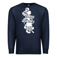 Navy pierce the veil back Premium Sweatshirt - linhVisuals