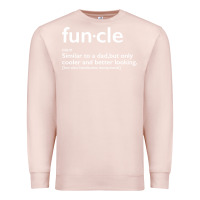 Pale Pink funcle Premium Sweatshirt - linhVisuals