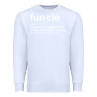 White funcle Premium Sweatshirt - linhVisuals