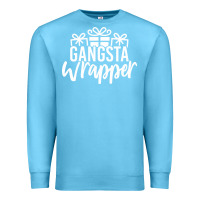 Ocean Blue gangsta wrapper Premium Sweatshirt - linhVisuals