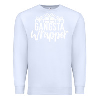 White gangsta wrapper Premium Sweatshirt - linhVisuals