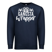 Navy gangsta wrapper Premium Sweatshirt - linhVisuals