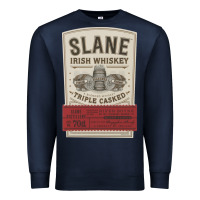 Navy slane irish whiskey Premium Sweatshirt - linhVisuals