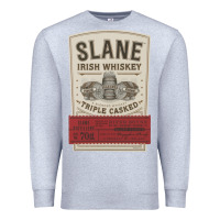 Heather Grey slane irish whiskey Premium Sweatshirt - linhVisuals