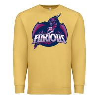 Antique Gold bi furious   bisexual Premium Sweatshirt - linhVisuals