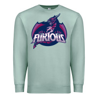 Seafoam bi furious   bisexual Premium Sweatshirt - linhVisuals