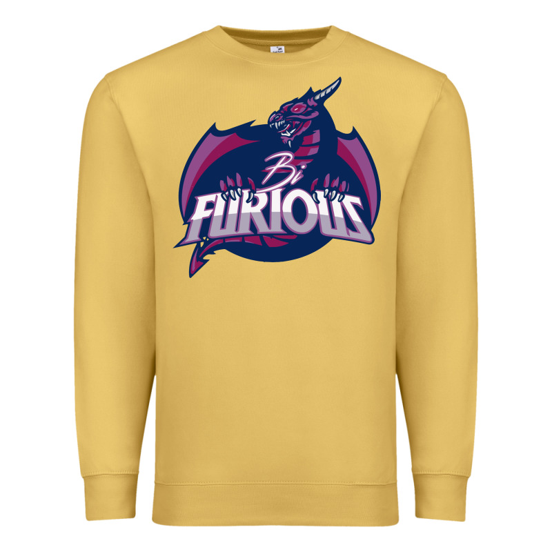 Bi Furious   Bisexual Premium Sweatshirt by linhVisuals | Teevron