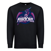 Black bi furious   bisexual Premium Sweatshirt - linhVisuals