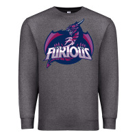 Charcoal Heather bi furious   bisexual Premium Sweatshirt - linhVisuals