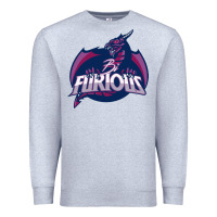 Heather Grey bi furious   bisexual Premium Sweatshirt - linhVisuals