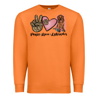 Carrot peace love labrador Premium Sweatshirt - JahusDesignShop
