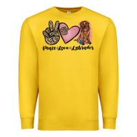 Lemon peace love labrador Premium Sweatshirt - JahusDesignShop
