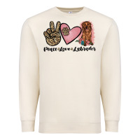Sandshell peace love labrador Premium Sweatshirt - JahusDesignShop