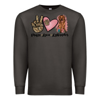 Smoke peace love labrador Premium Sweatshirt - JahusDesignShop