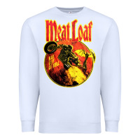 White vintage meatloaf bat out of hell Premium Sweatshirt - linhVisuals