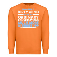 Carrot having a dirty mind makes ordinary conversations much more interesting Premium Sweatshirt - linhVisuals