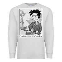Dove Grey i've lost control of my life   rugrats Premium Sweatshirt - linhVisuals
