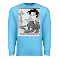 Ocean Blue i've lost control of my life   rugrats Premium Sweatshirt - linhVisuals