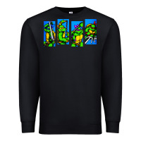 Black arcade turtles Premium Sweatshirt - linhVisuals