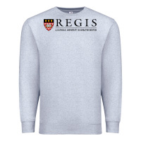 Heather Grey regis college Premium Sweatshirt - linhVisuals