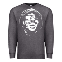 Charcoal Heather stevie wonder Premium Sweatshirt - linhVisuals