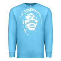 Ocean Blue stevie wonder Premium Sweatshirt - linhVisuals