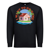 Black i want to go home Premium Sweatshirt - linhVisuals