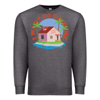 Charcoal Heather i want to go home Premium Sweatshirt - linhVisuals