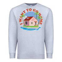 Heather Grey i want to go home Premium Sweatshirt - linhVisuals