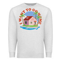 Oatmeal Heather i want to go home Premium Sweatshirt - linhVisuals