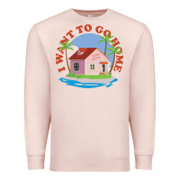 Pale Pink i want to go home Premium Sweatshirt - linhVisuals